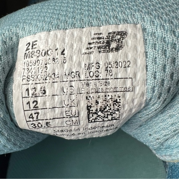 New Balance Fresh Foam X 880v12 Spring Tide Blue Running Shoes Mens 12.5 - Picture 11 of 12